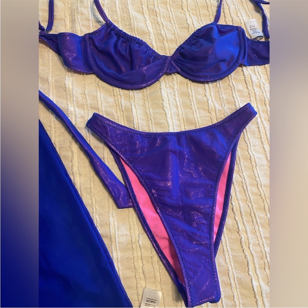 Bikini Set La’Mariette x Selena Gomez Shimmer purple READ size description - Picture 4 of 5